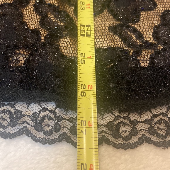 KAREN KANE LIFESTYLE NWT Size 10 Beaded Lace Black Skirt MSRP $248 - Picture 9 of 11